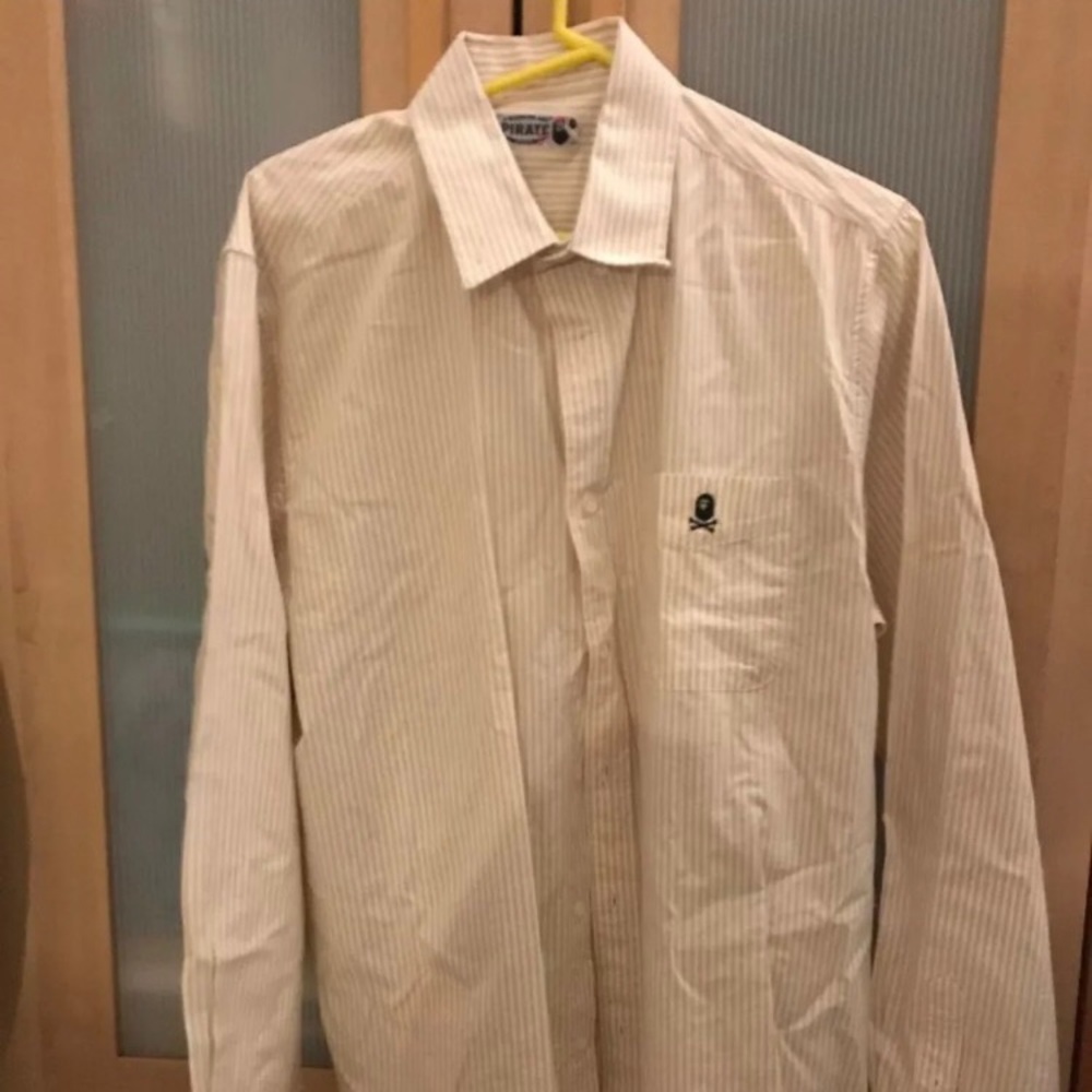 BAPE pirate store Button Down Shirt XXL